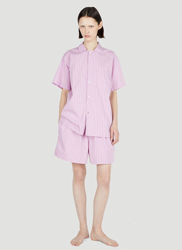 Tekla Skagen Stripes Shirt Pink tek0352002