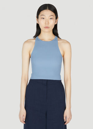 Max Mara 투르쿠 골지 탑 Light Blue max0252060