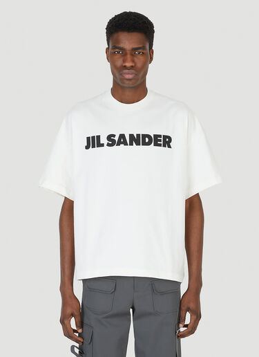 Jil Sander Logo T-Shirt Beige jil0147050