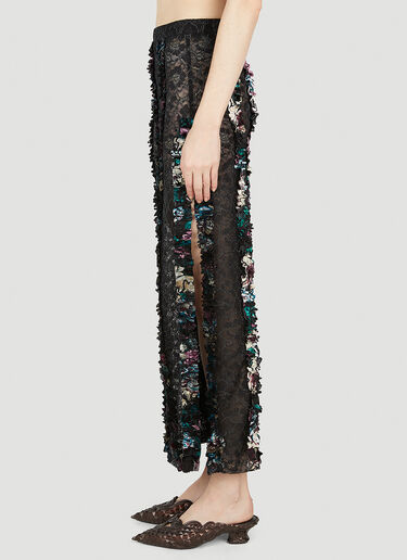 Rave Review Idun Ruffle Trim Skirt Black rav0252004
