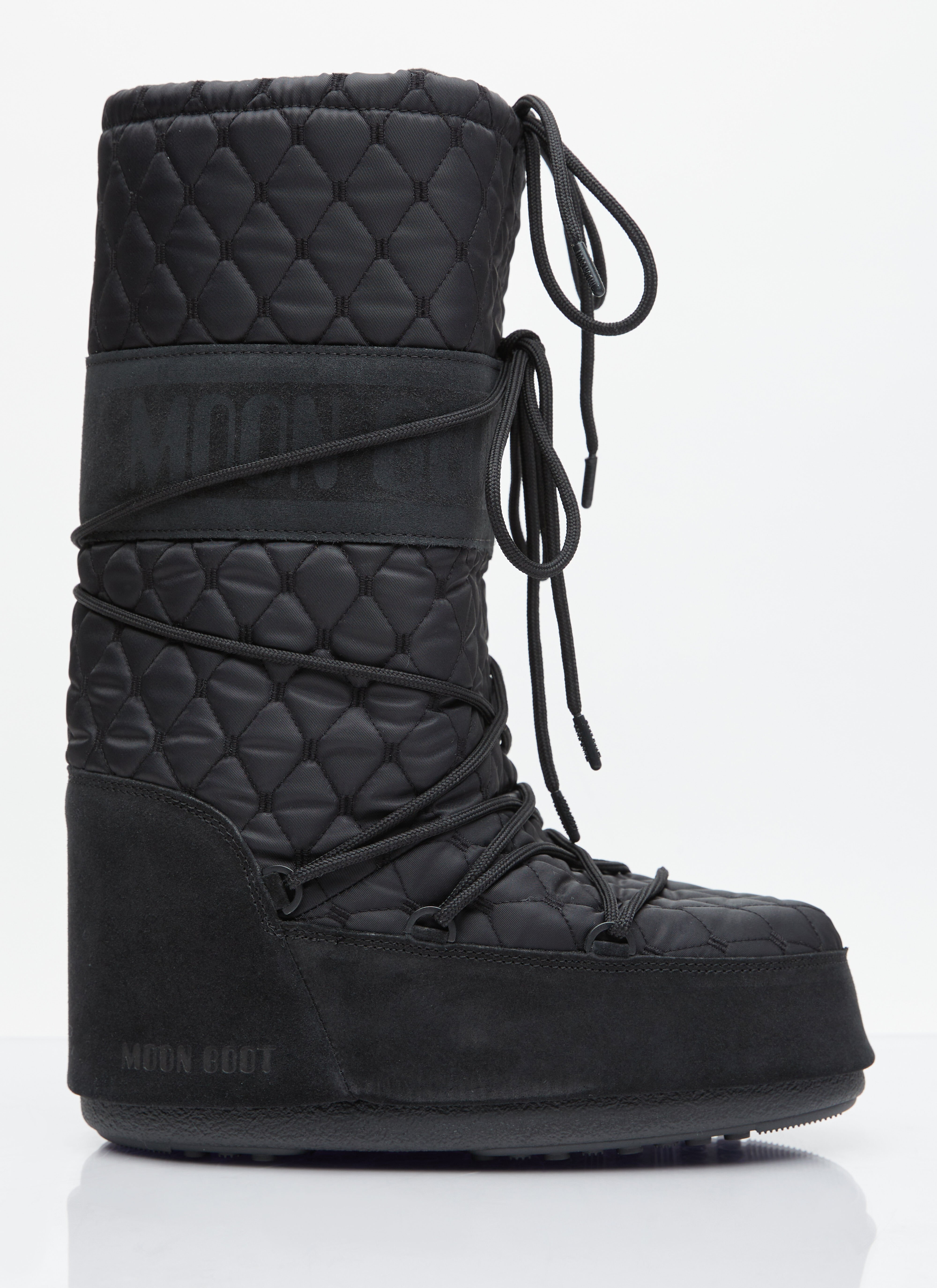 GANNI Icon Quilted Boots Black gan0255095