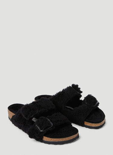 Birkenstock Arizona Shearling Sandals Black brk0250002