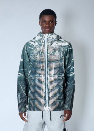 Nike by Yaku Re-Create Reptiloid Jacket Dark Green nik0165029