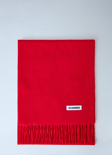 Jil Sander Neck Warmers Mufflers Scarf Red jil0265012