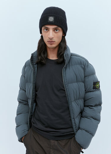 Compass Patch Beanie Hat Stone Island Compass Patch Beanie Hat Black sto0154087