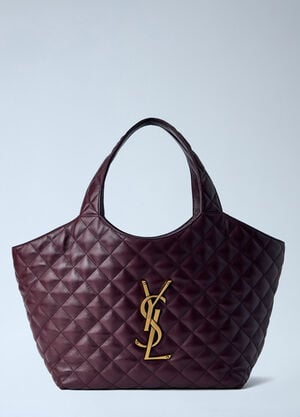 Saint Laurent Icare Medium Nappa Shoulder Bag Bordeaux sla0263054
