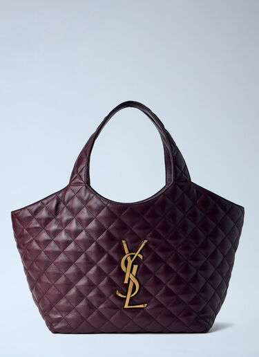 Saint Laurent Icare Medium Nappa Shoulder Bag Bordeaux sla0263054
