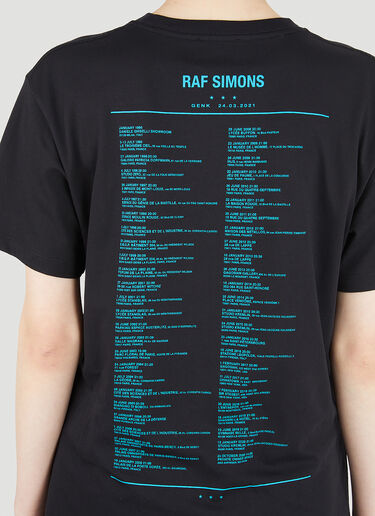 Raf Simons [아타락시아] 티셔츠 블랙 raf0246002