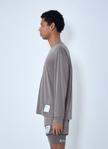 Satisfy Long Sleeve Performance Shirt Brown sat0162016