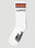Lanvin Logo Intarsia Socks White lnv0153010