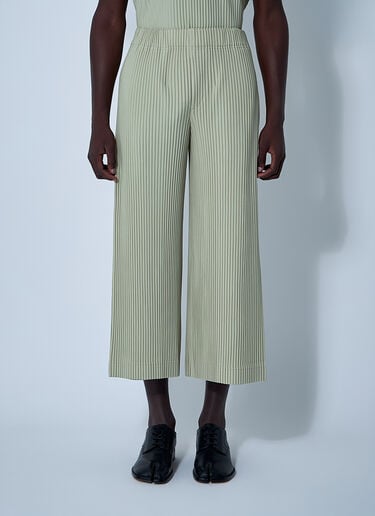 Homme Plissé Issey Miyake Pleated Pants Green hmp0161011