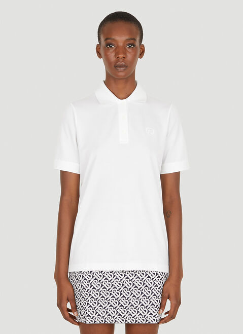 DRx x STEFAN MEIER x LN-CC TB Logo Embroidery Polo Shirt White drs0350003