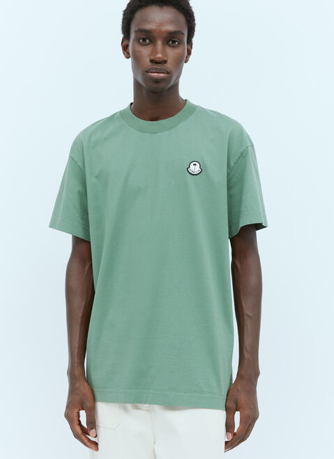 Moncler x Palm Angels Logo Patch T-Shirt Green mpa0355011