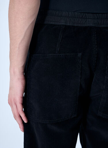 Saint Laurent Corduroy Drawstring Pants Black sla0158005