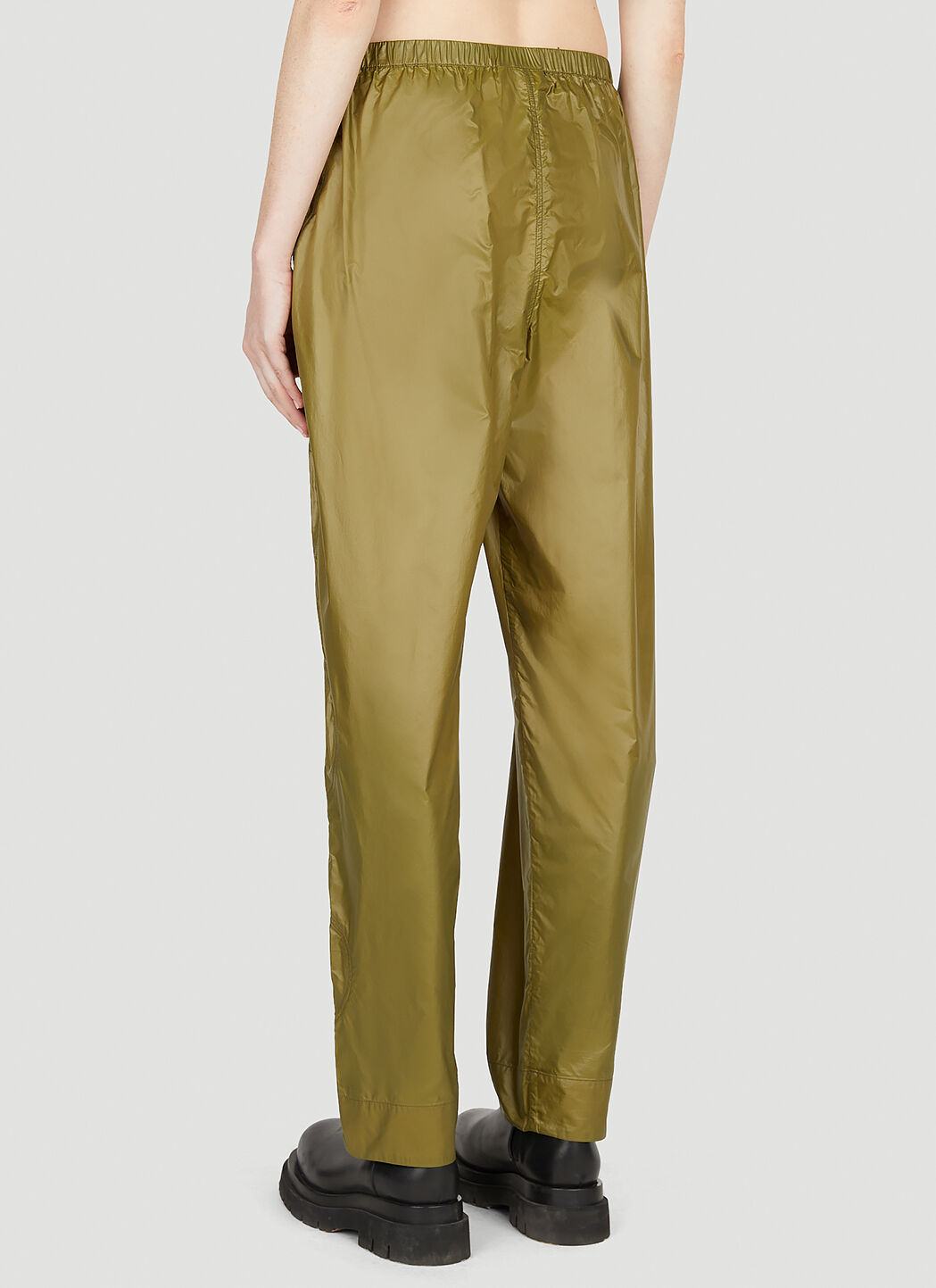 GANNI Shell Track Pants in Khaki LN CC