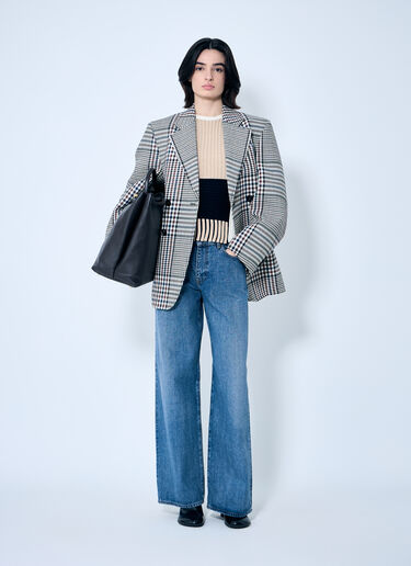 Bottega Veneta Rib Patchwork Sweater Beige bov0259003