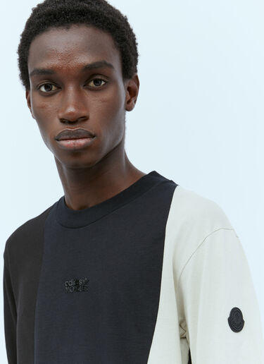 Moncler x adidas Originals Colour-Block Long Sleeve T-Shirt Black mad0154007