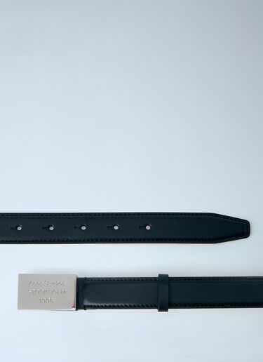 Acne Studios Engraved Logo Leather Belt Black acn0164022