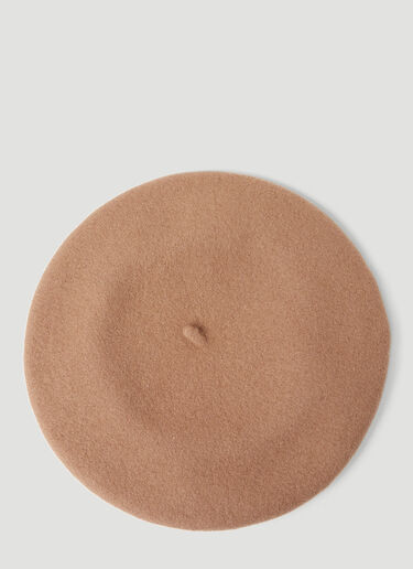 Gucci Wool Felt Beret Beige guc0251014