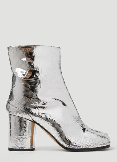 Maison Margiela Metallic Tabi H80 Boots Silver mla0249017