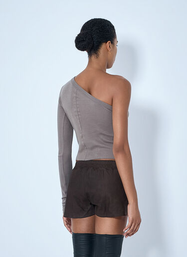 Rick Owens Asymmetric Long-Sleeve Top Grey ric0265029