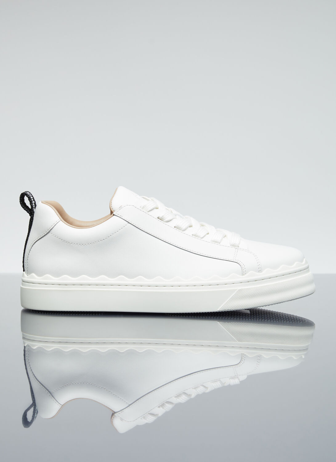 Chloé Lauren Leather Trainers In White