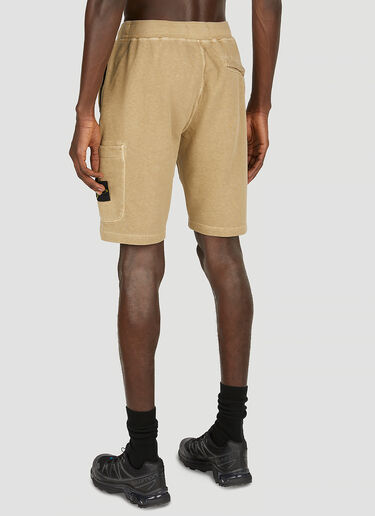 Logo Patch Shorts Stone Island Logo Patch Shorts Beige sto0152058