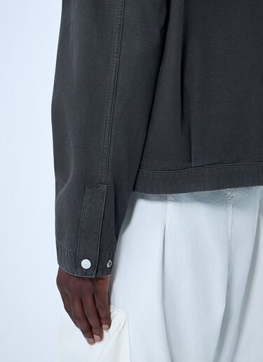 Zip-Front Cotton Jacket Stone Island Zip-Front Cotton Jacket Grey sto0164069