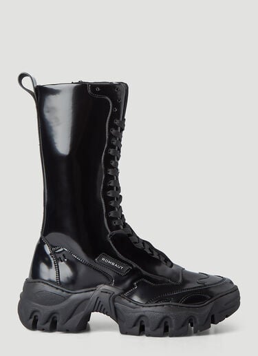 Rombaut Patent Combat Boots Black rmb0246006