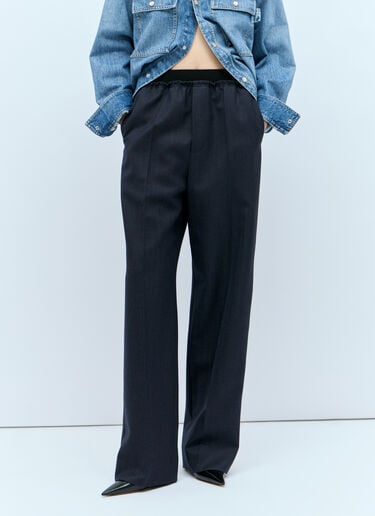 Striped Wool Pants Bottega Veneta Striped Wool Pants Black bov0257009