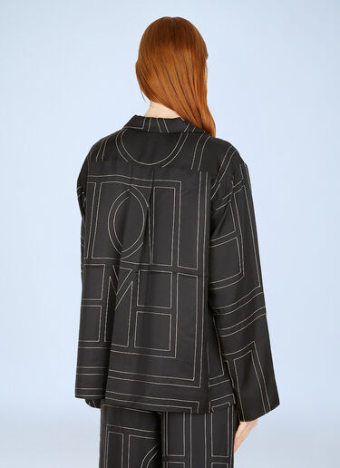 TOTEME Monogram Shirt Black tot0251010