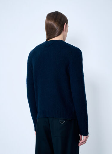 Prada Wool Cardigan Navy pra0159032