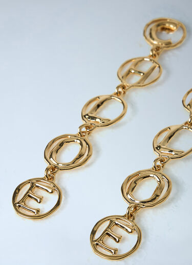 Chloé Script Earrings Gold chl0263106