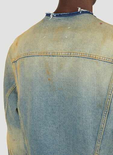Maison Margiela Distressed Denim Jacket Blue mla0147003