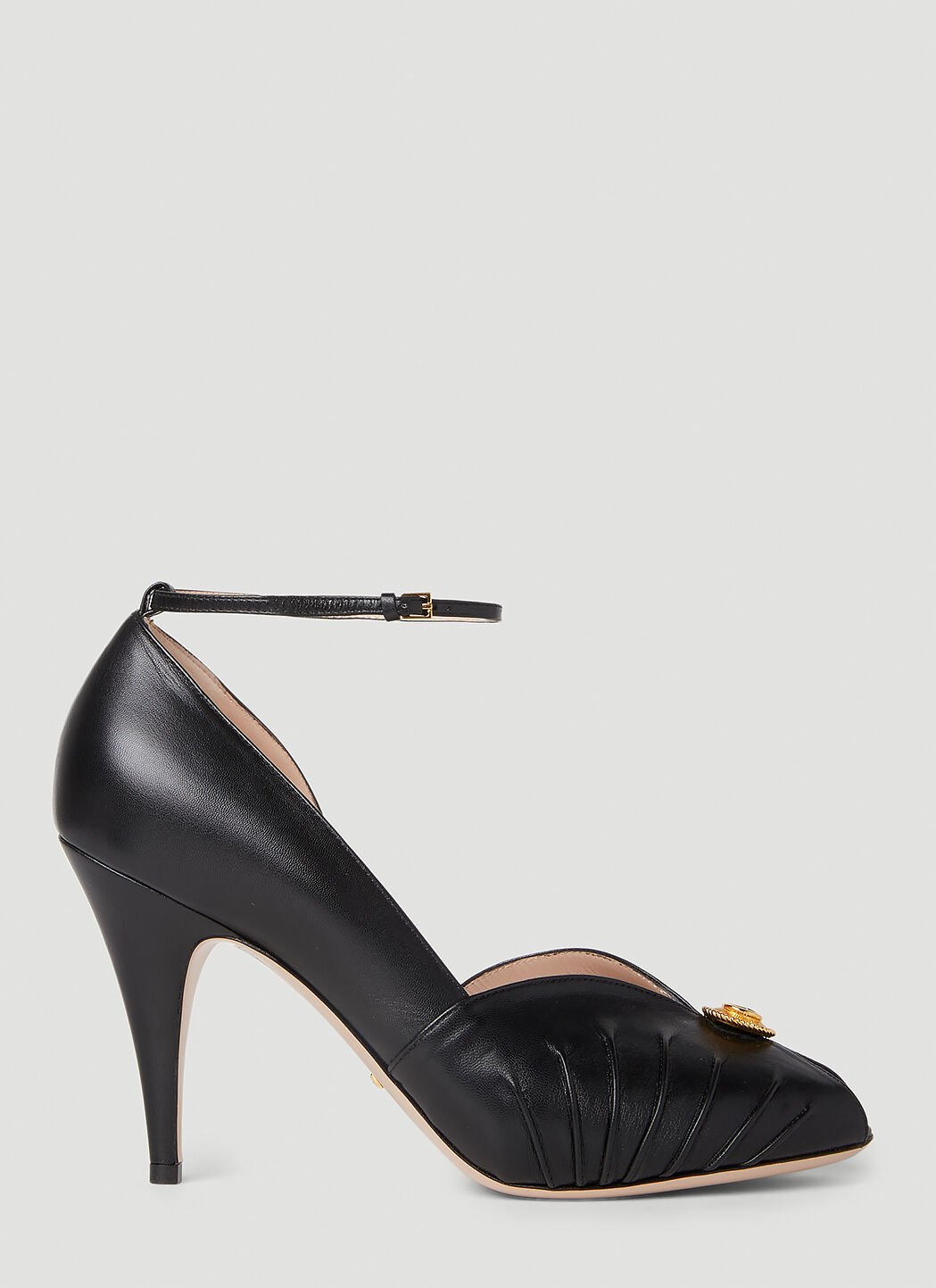 Gucci leather heels top