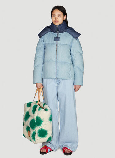 Moncler x JW Anderson 오버사이드 와이드 레그 진 블루 mjw0249008