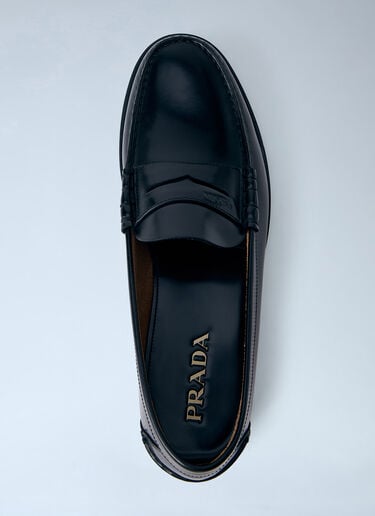 Prada Leather Loafers Black pra0164014