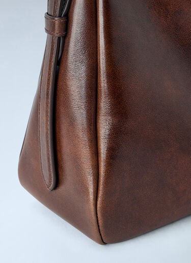 LN-CC® - Prada: Aimée Medium Leather Shoulder Bag - Brown Prada Aimée Medium Leather Shoulder Bag Brown pra0266004