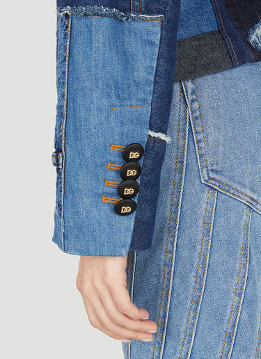 Patchwork Denim Jacket Dolce & Gabbana Patchwork Denim Jacket Blue dol0251001