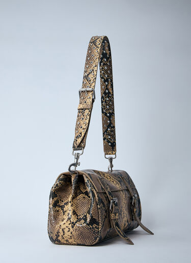 Dries Van Noten レザーサッチェルバッグ  ベージュ dvn0260025
