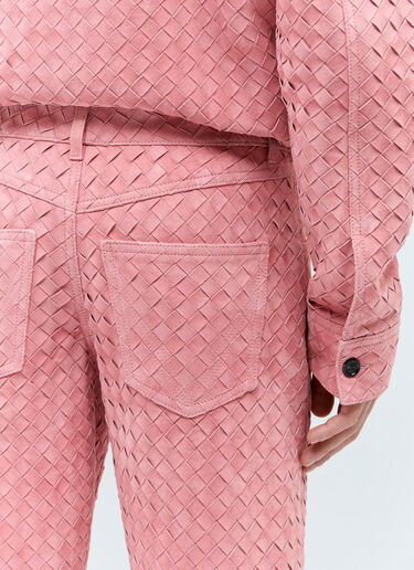 Intrecciato Suede Pants Bottega Veneta Intrecciato Suede Pants Pink bov0157001