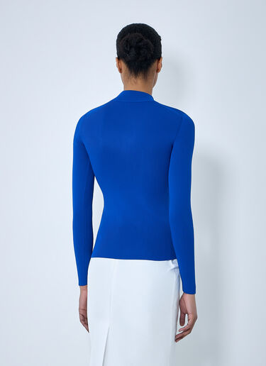 Jil Sander Mockneck Sweater Blue jil0264034