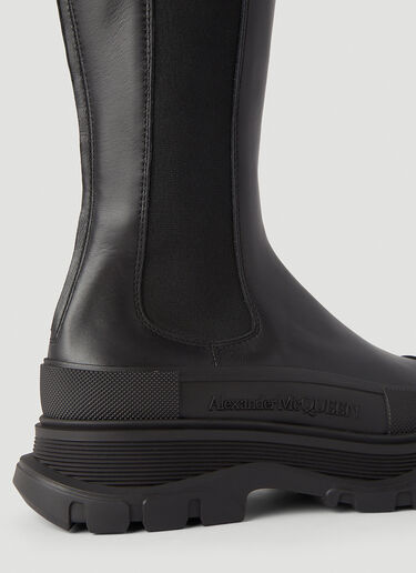 Alexander McQueen Tread Slick Knee-High Boots Black amq0245098