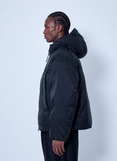 LN-CC® - Y-3: Hooded Puffer Jacket - Black Y-3 Hooded Puffer Jacket Black yyy0165014