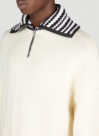 Marni Stripe Collar Sweater White mni0153003