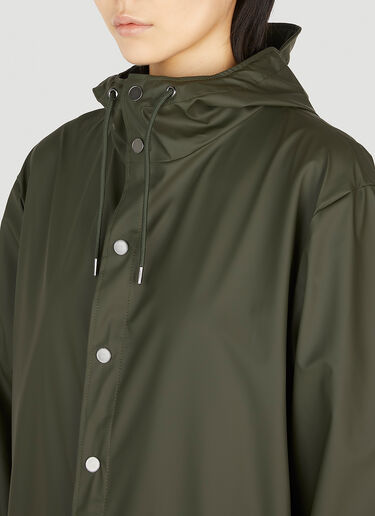 Rains Hooded Rain Jacket Green rai0352001