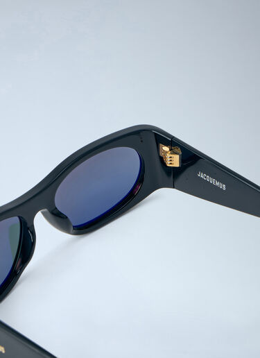 Jacquemus Rectangular Frame Sunglasses Black jac0364016
