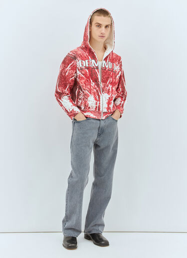 DEMMO Return To Flesh Hooded Sweatshirt Red dem0159001