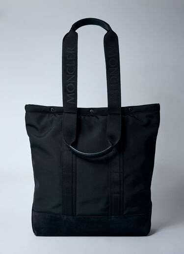 Moncler Small Tech Water-Repellent Tote Bag Black mon0159056