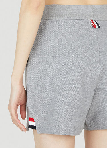 Thom Browne Logo Patch Track Shorts Grey thb0251024
